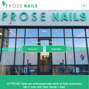 PROSE Nails boutiques website design