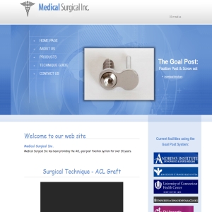 Medical Device  website design